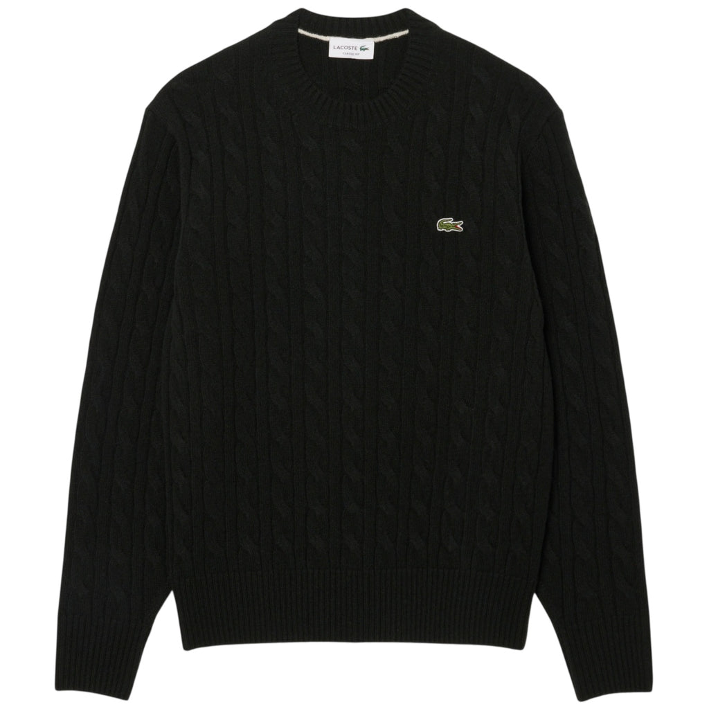 Lacoste Cable Knit Pullover Dunkelgrün