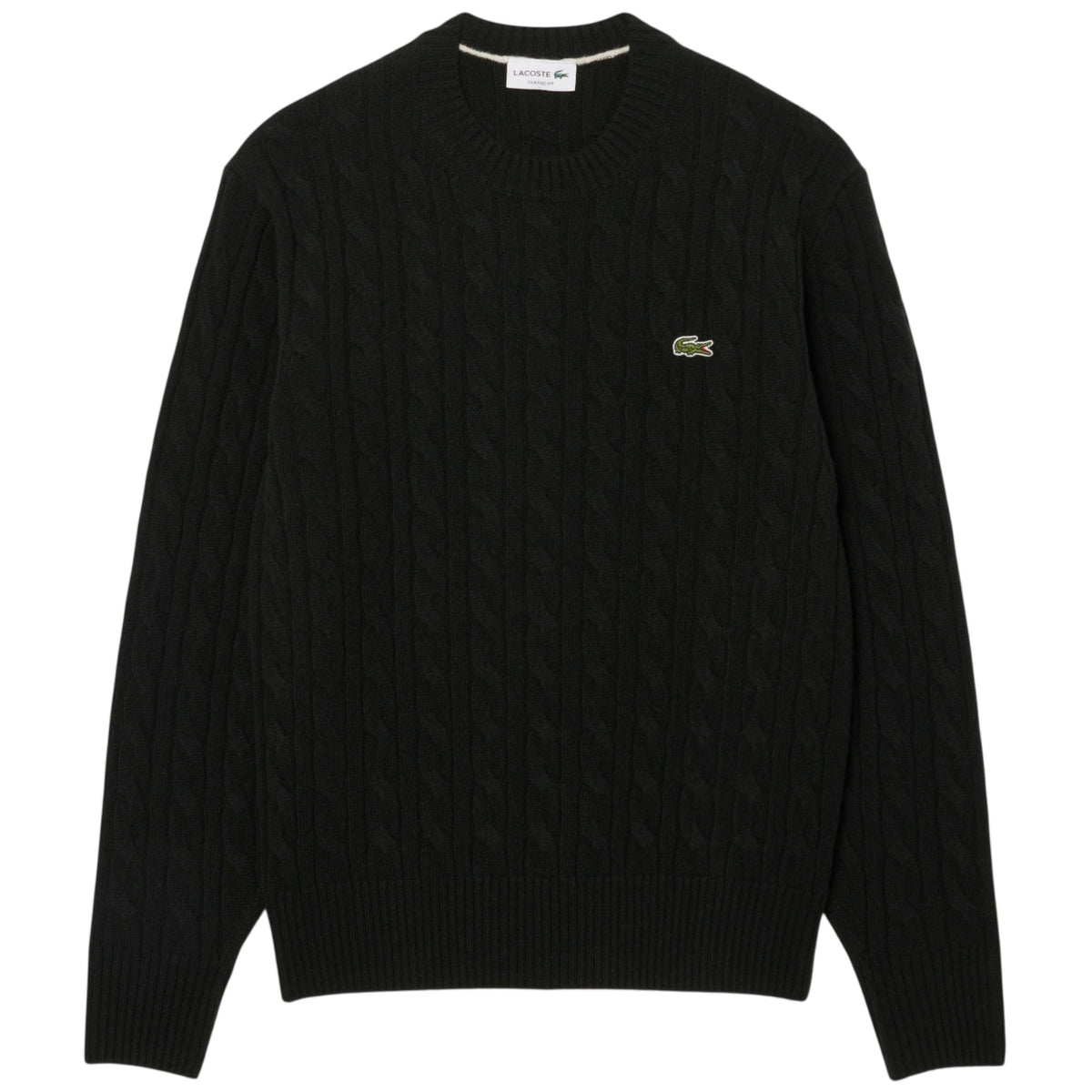 Lacoste Cable Knit Pullover Dunkelgrün