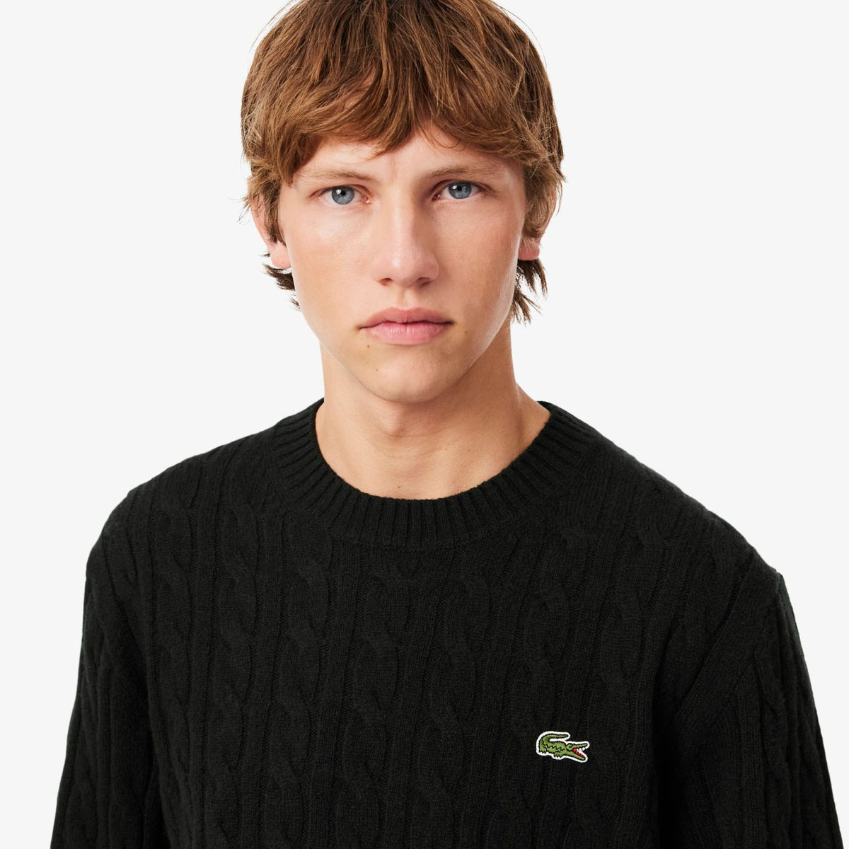 Lacoste Cable Knit Pullover Dunkelgrün