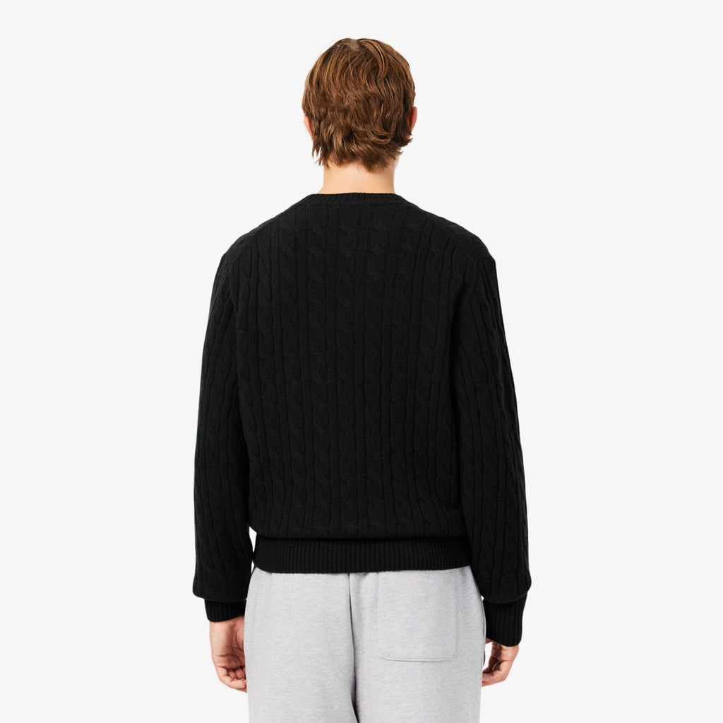Lacoste Cable Knit Pullover Dunkelgrün