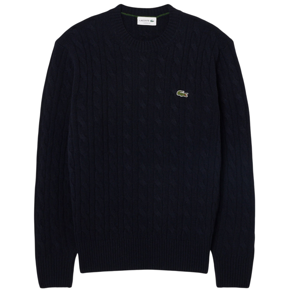 Lacoste Cable Knit Pullover Marine