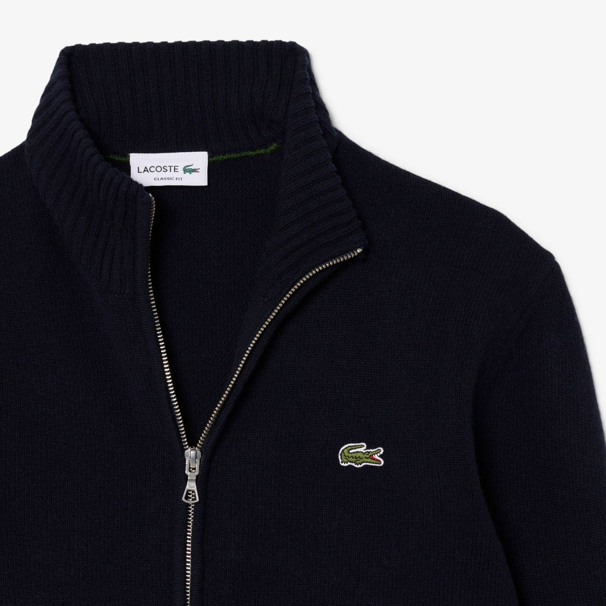 Lacoste Carded Wool Weste Marine