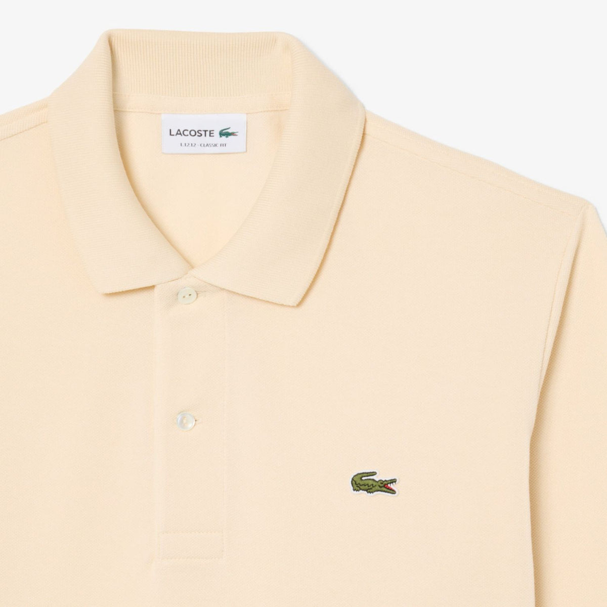 Lacoste Classic Fit Langarm-Poloshirt Beige