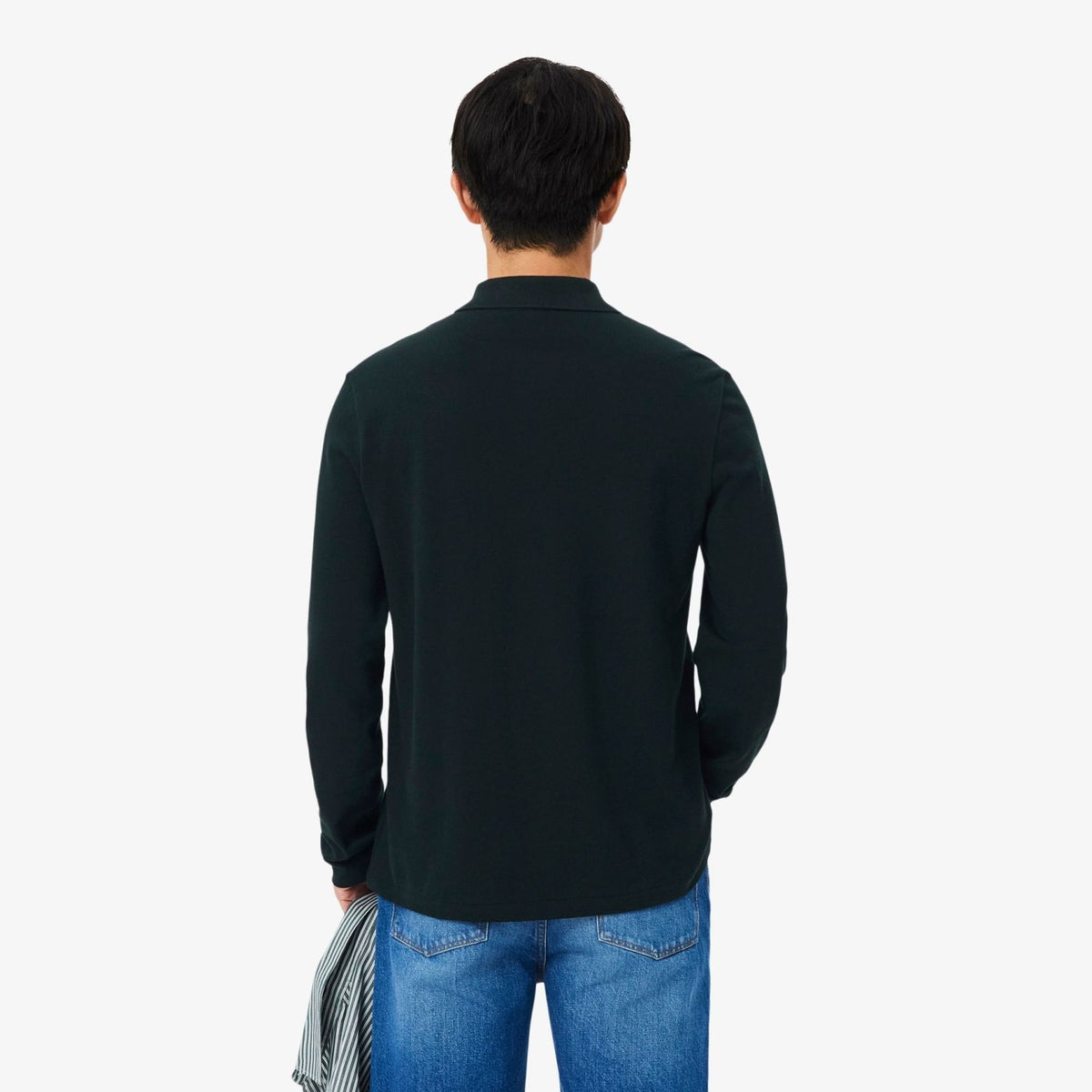 Lacoste Classic Fit Langarm-Poloshirt Dunkelgrün