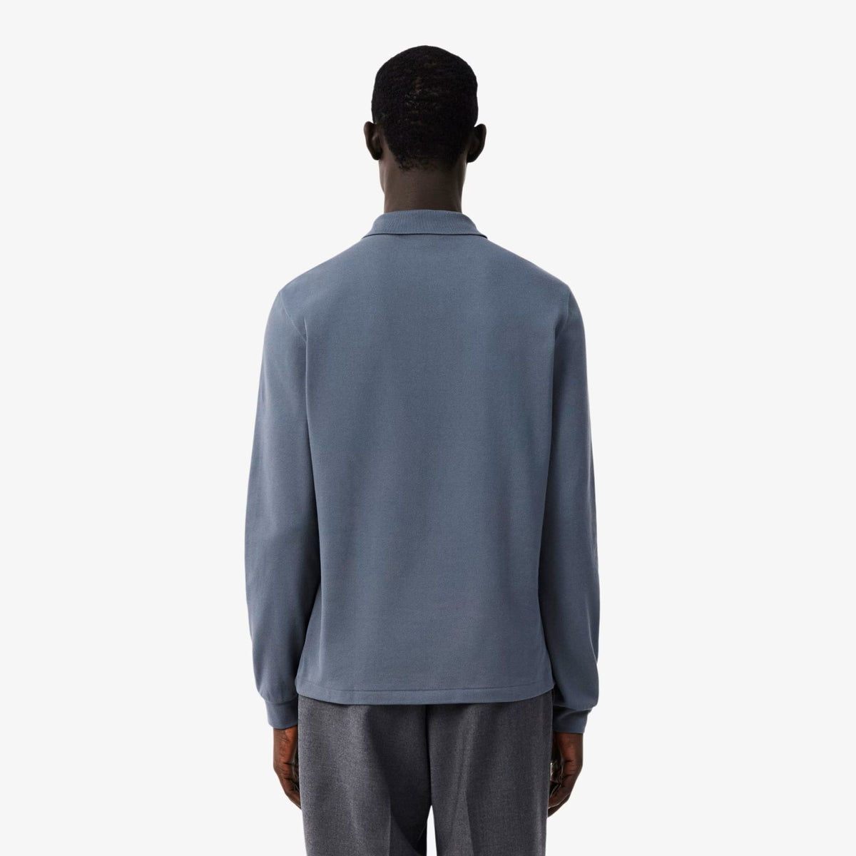 Lacoste Classic Fit Langarm-Poloshirt Grau