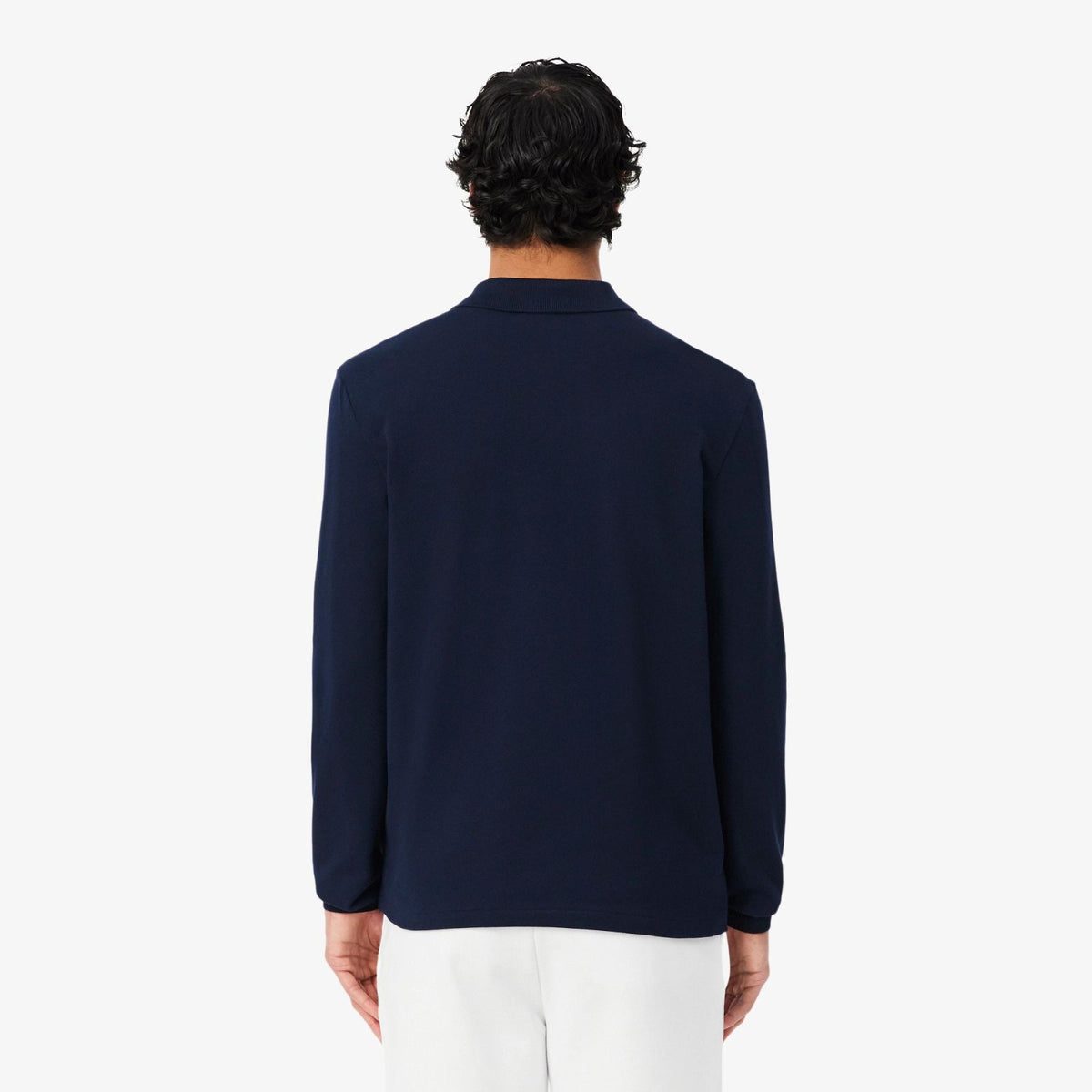 Lacoste Classic Fit Langarm-Poloshirt Marine