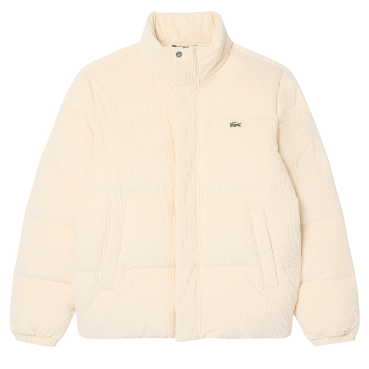 Lacoste Corduroy-Daunenjacke Offwhite