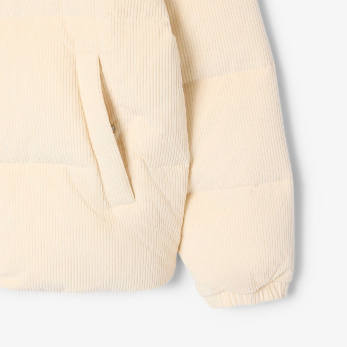 Lacoste Corduroy-Daunenjacke Offwhite