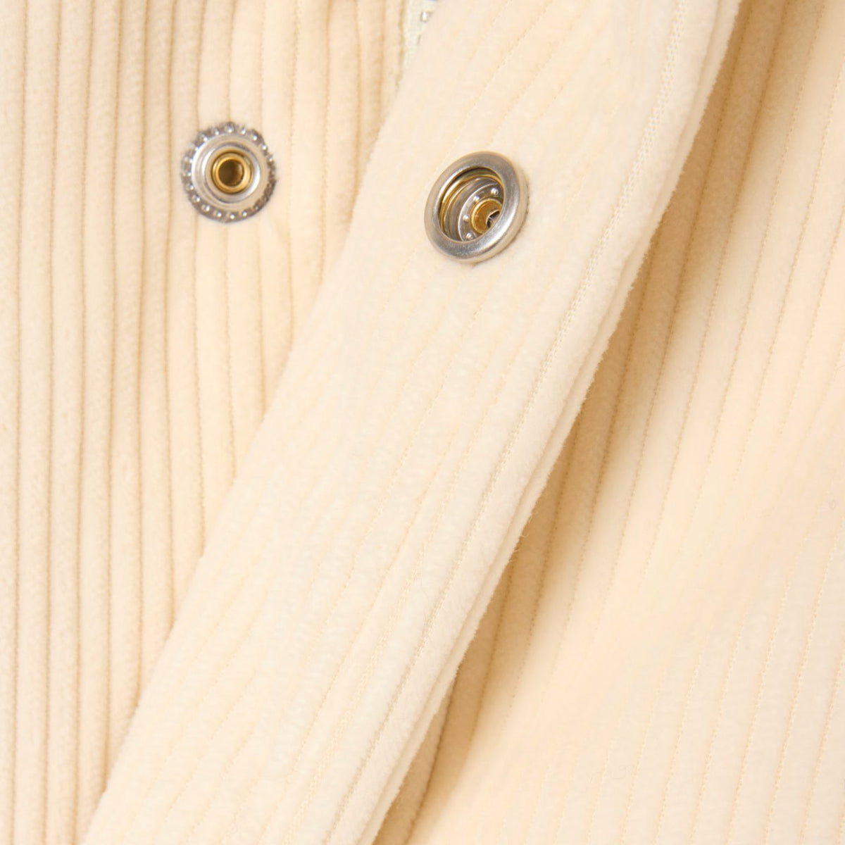 Lacoste Corduroy-Daunenjacke Offwhite
