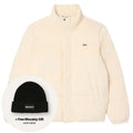 Lacoste Corduroy-Daunenjacke Offwhite