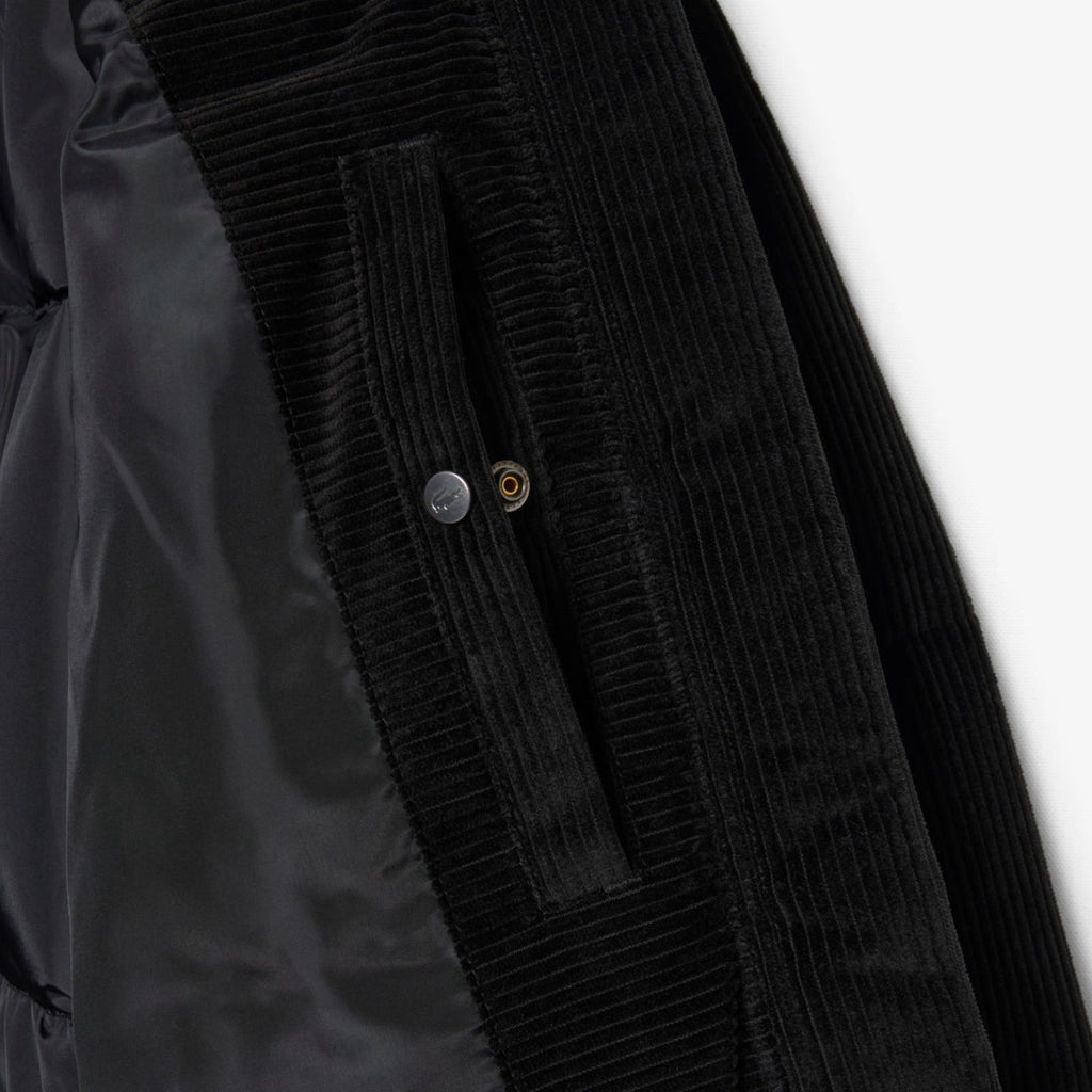 Lacoste Corduroy Down Puffer Schwarz
