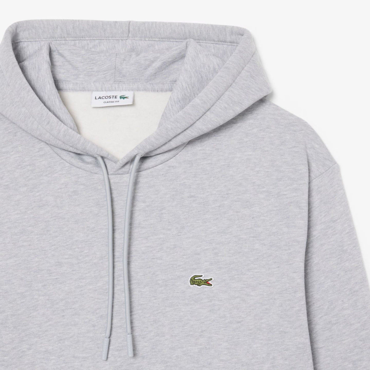 Lacoste Fleece-Kapuzenpullover Grau