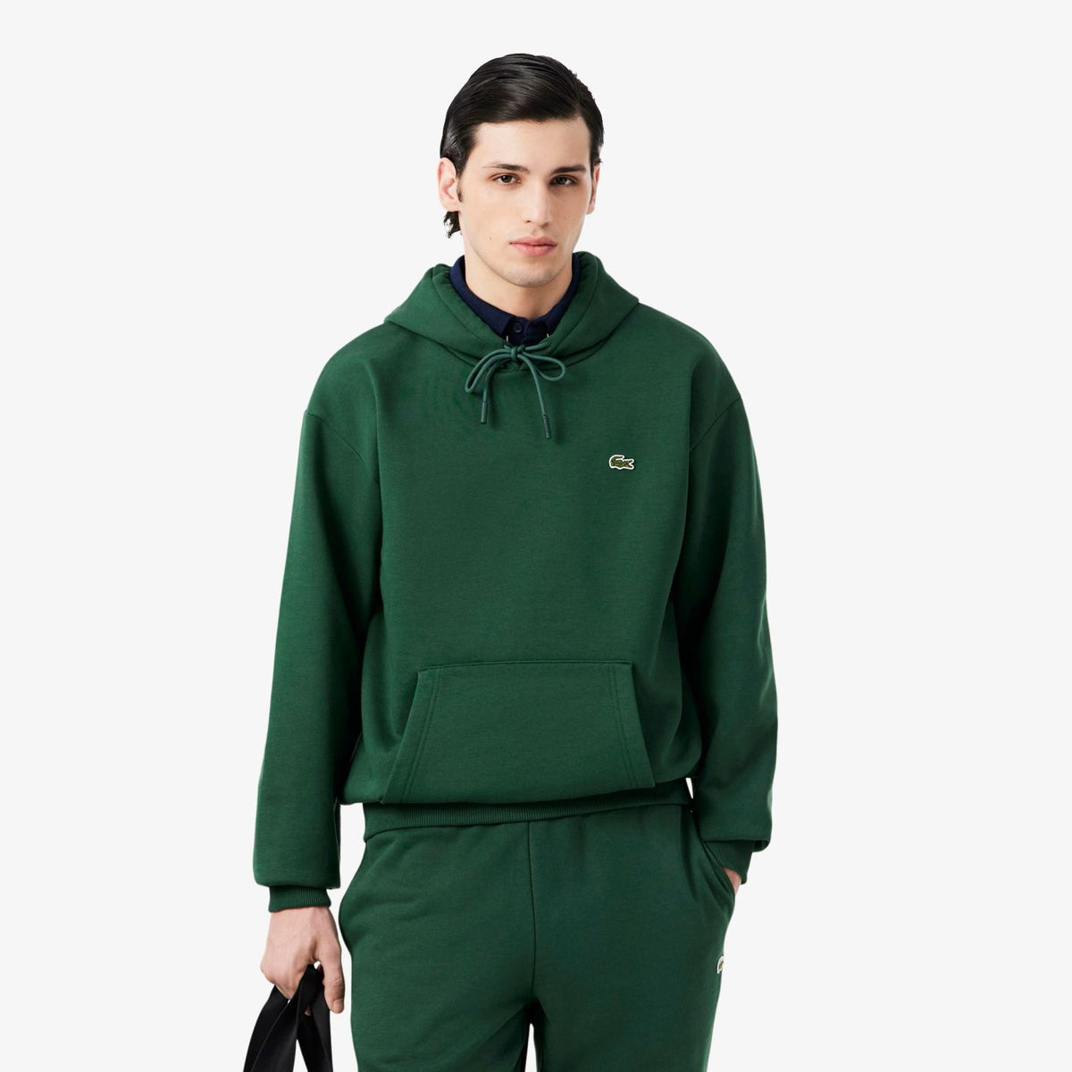Lacoste Fleece-Kapuzenpullover Grün