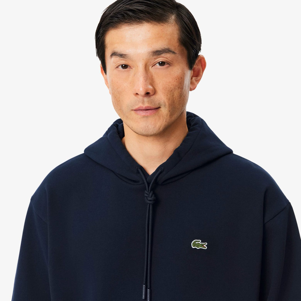 Lacoste Fleece-Kapuzenpullover Marine