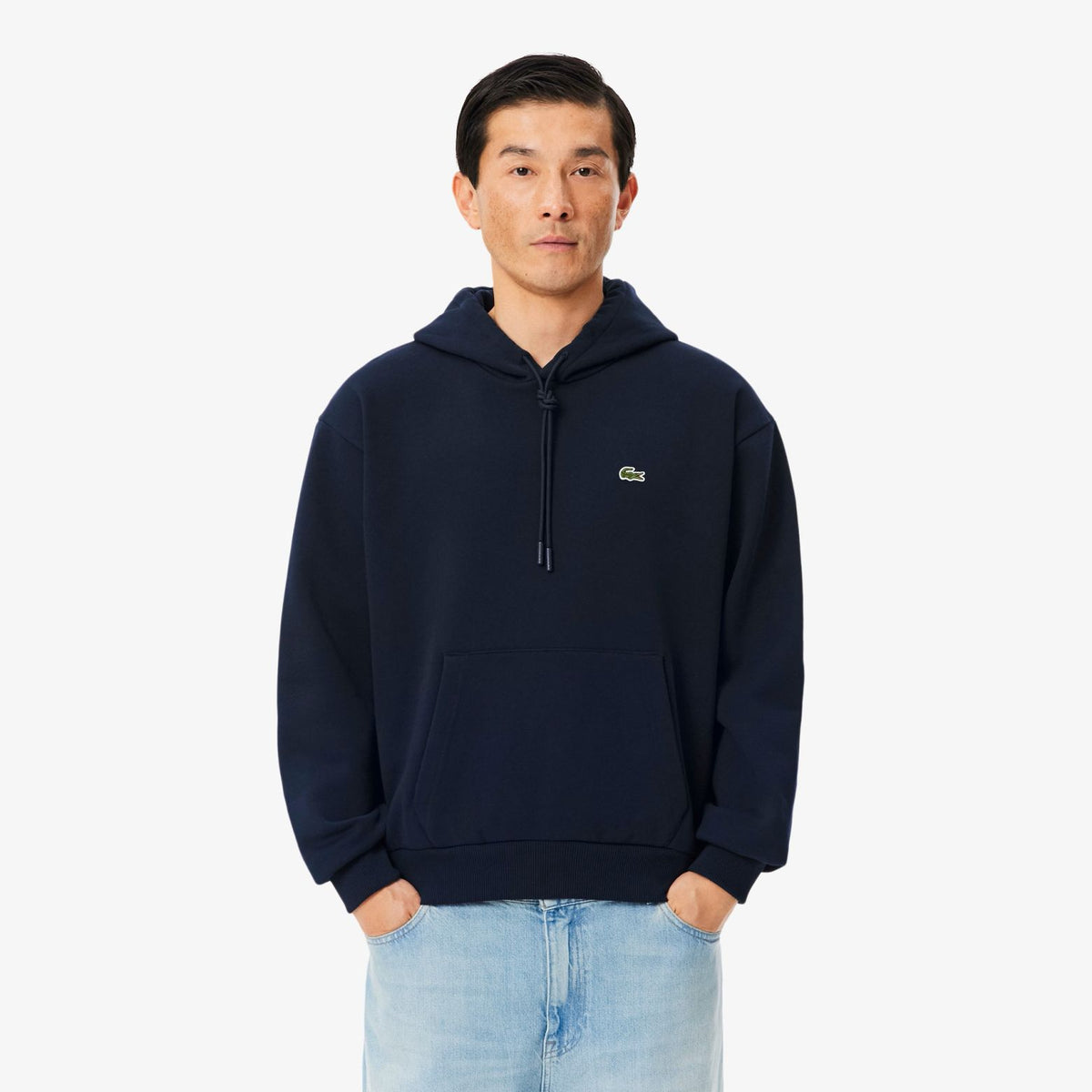 Lacoste Fleece-Kapuzenpullover Marine