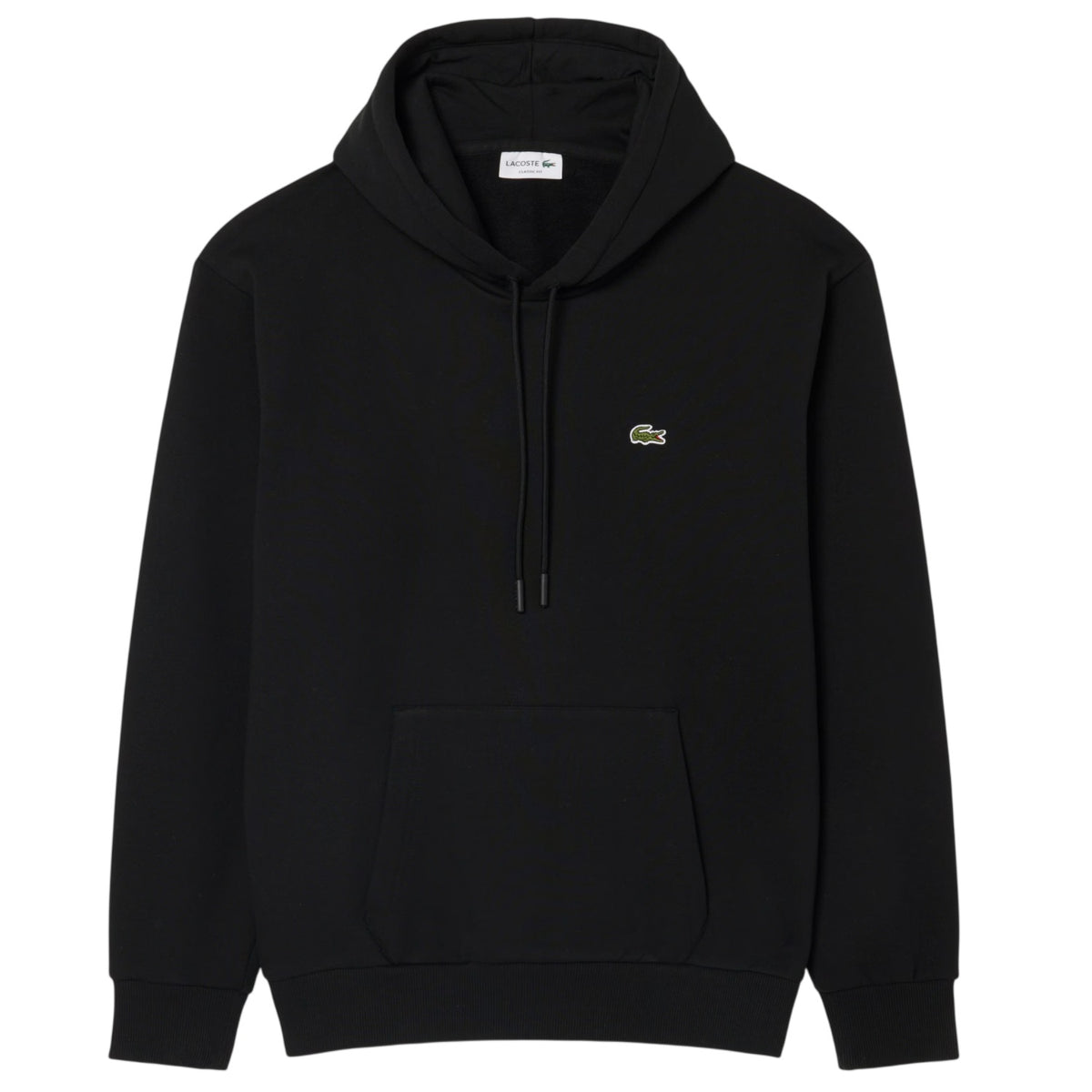 Lacoste Fleece-Kapuzenpullover Schwarz
