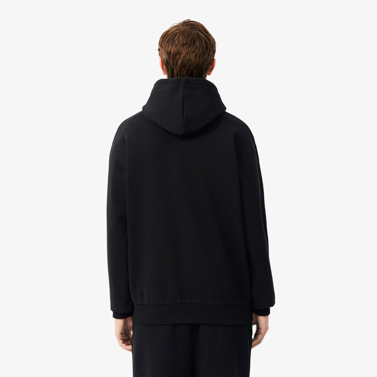 Lacoste Fleece-Kapuzenpullover Schwarz
