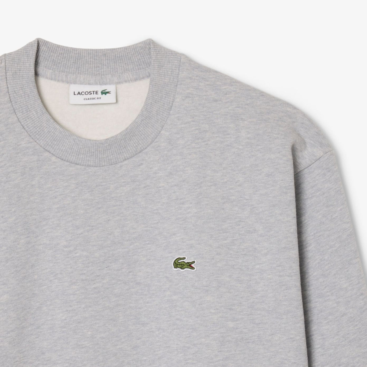 Lacoste Fleece-Pullover Grau