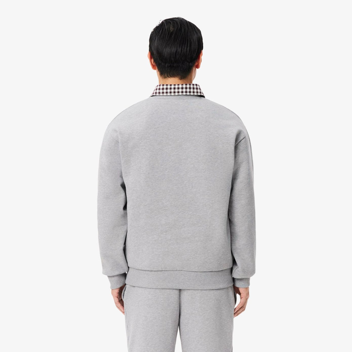 Lacoste Fleece-Pullover Grau