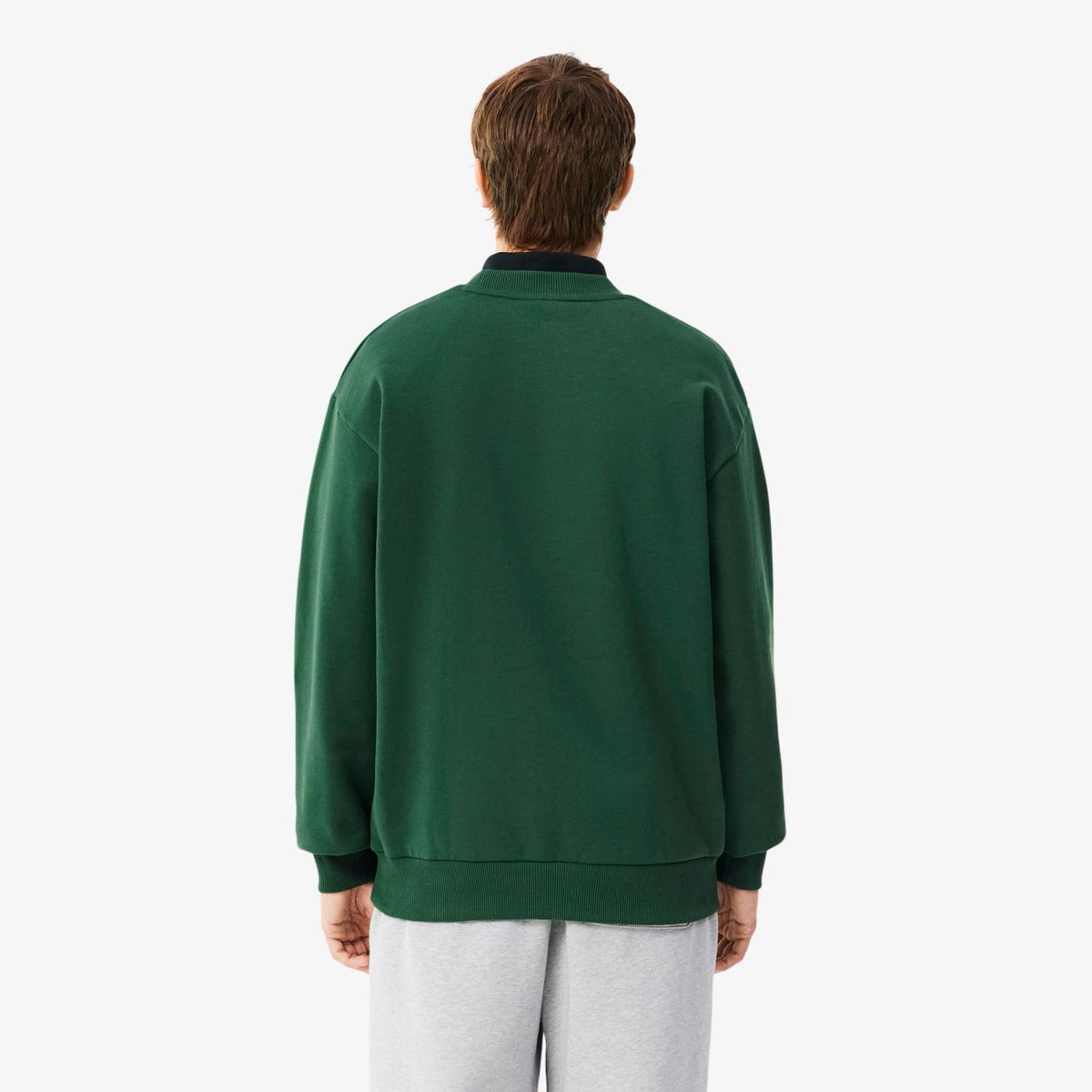 Lacoste Fleece-Pullover Grün