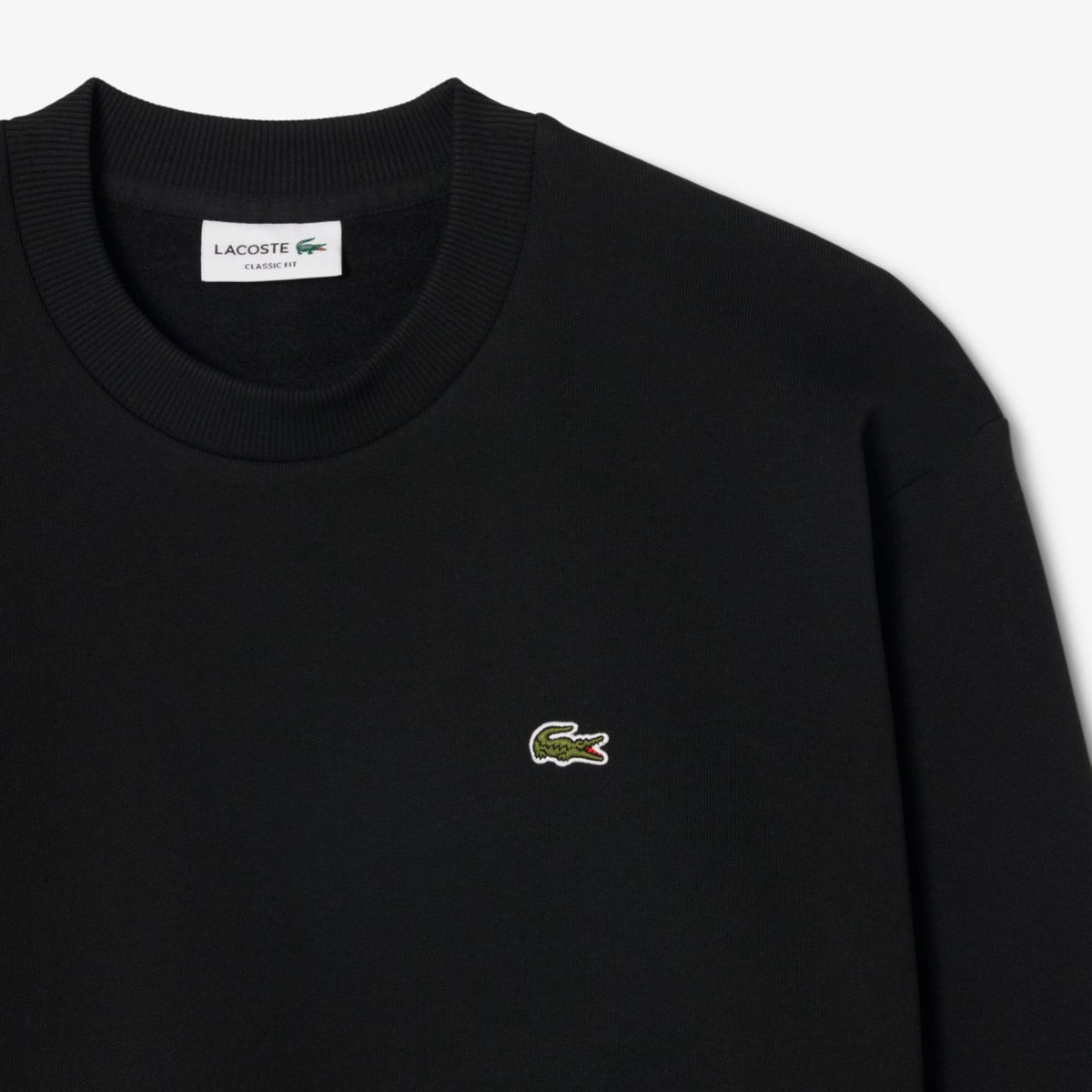 Lacoste Fleece-Pullover Schwarz