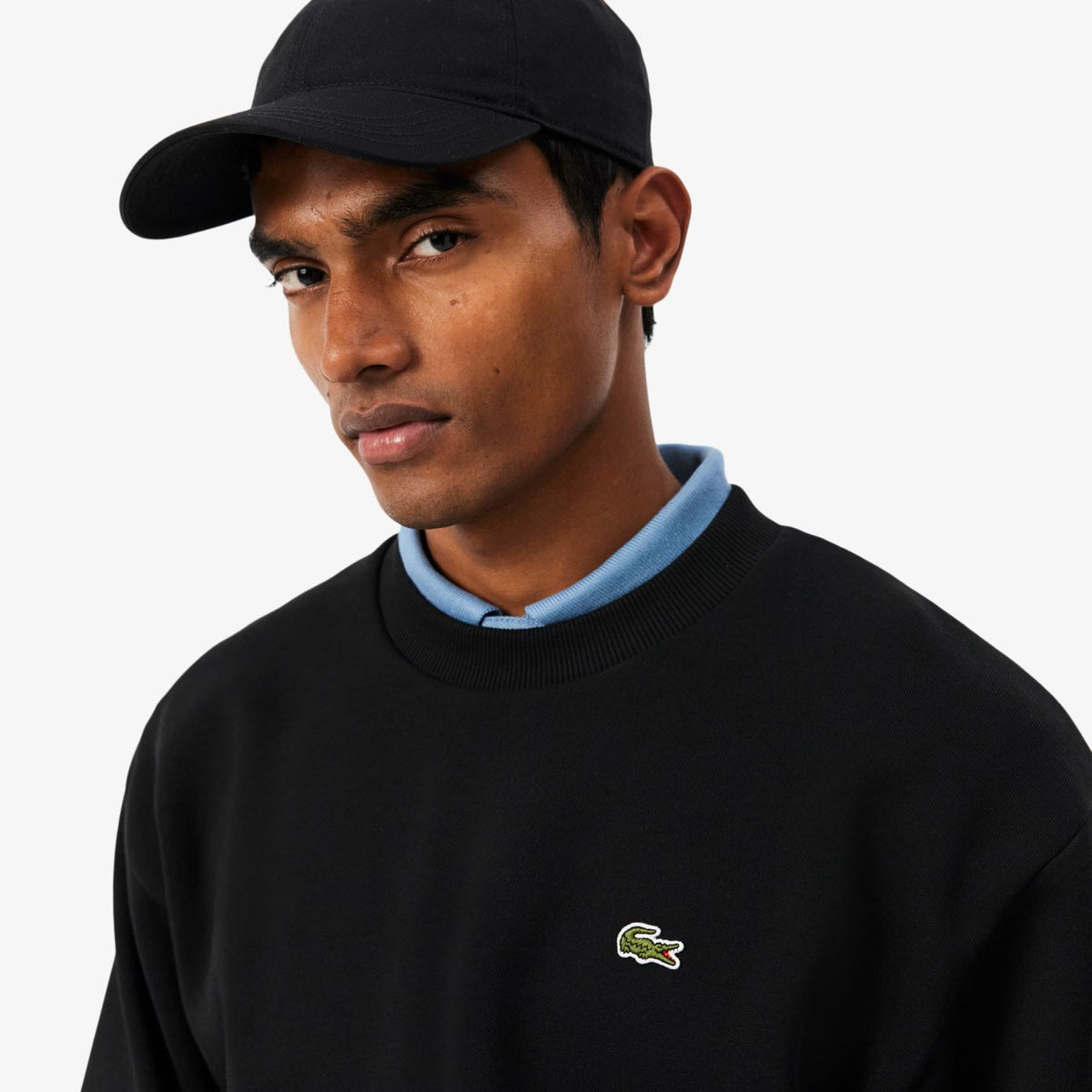 Lacoste Fleece-Pullover Schwarz