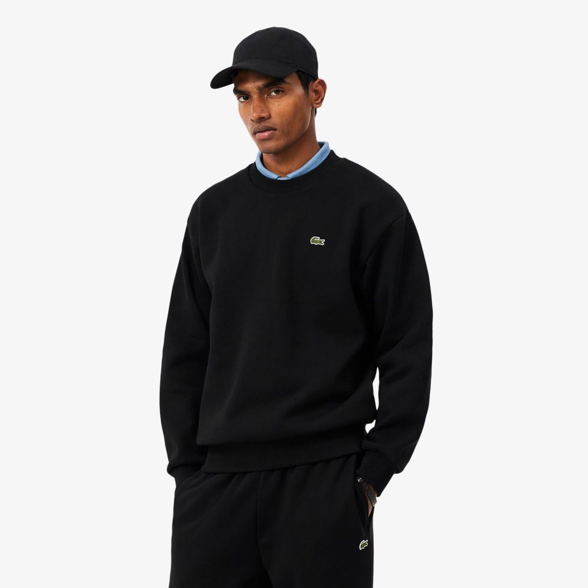 Lacoste Fleece-Pullover Schwarz
