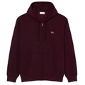 Lacoste Fleece-Weste Bordeaux