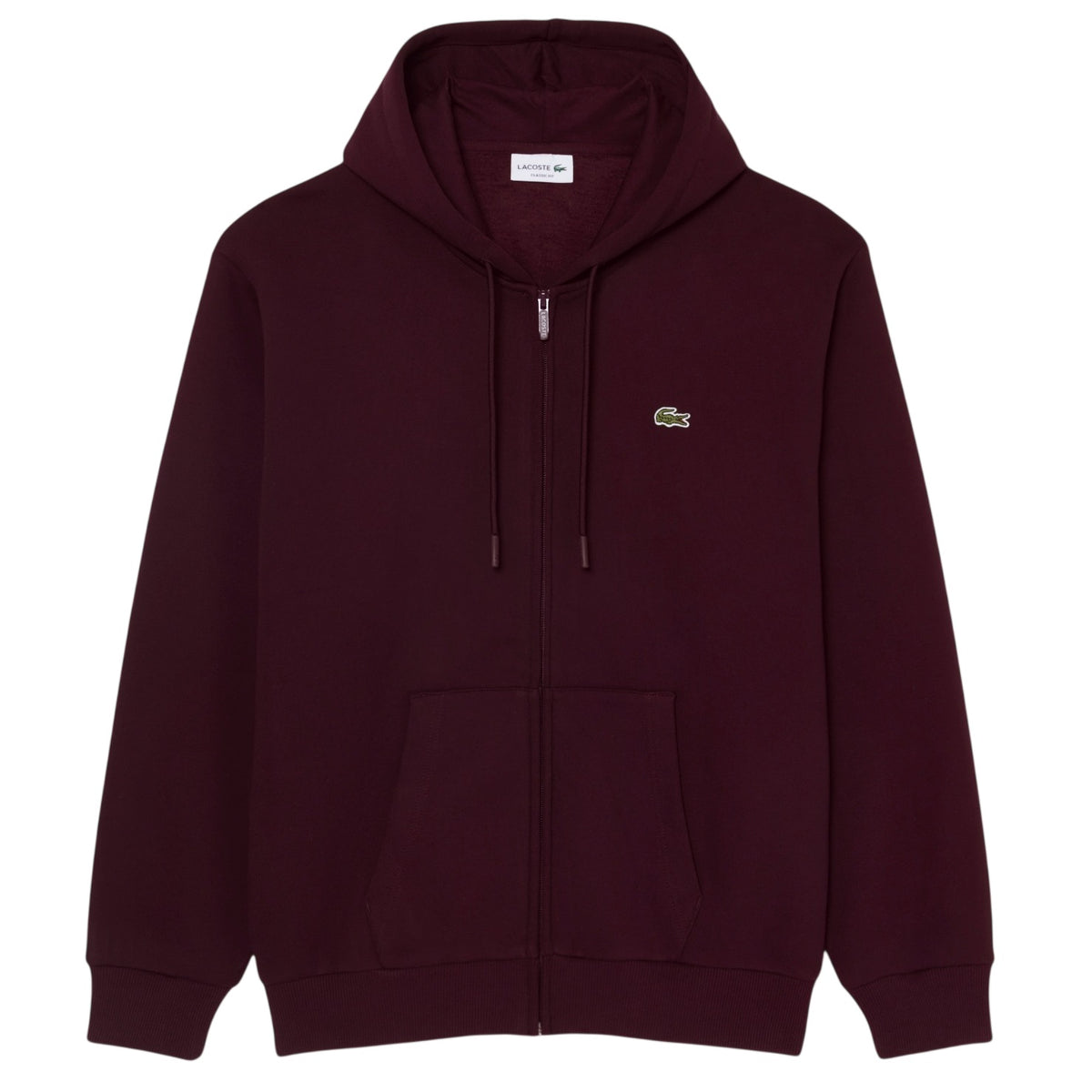 Lacoste Fleece-Weste Bordeaux