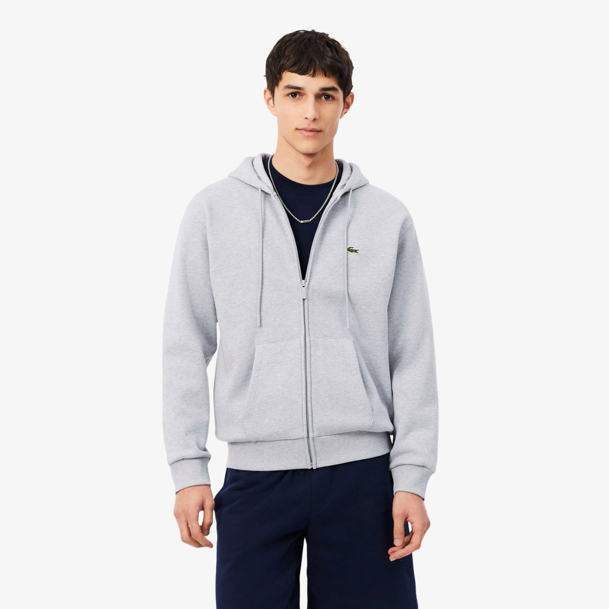 Lacoste Fleece-Weste Grau