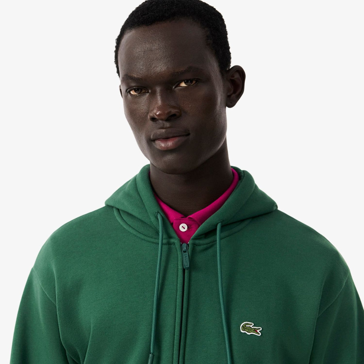 Lacoste Fleece-Weste Grün