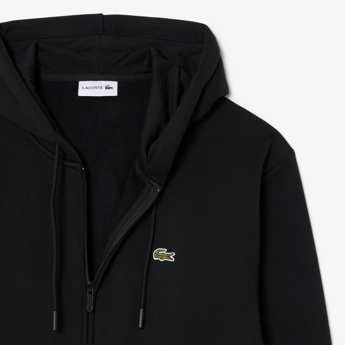 Lacoste Fleece-Weste Schwarz