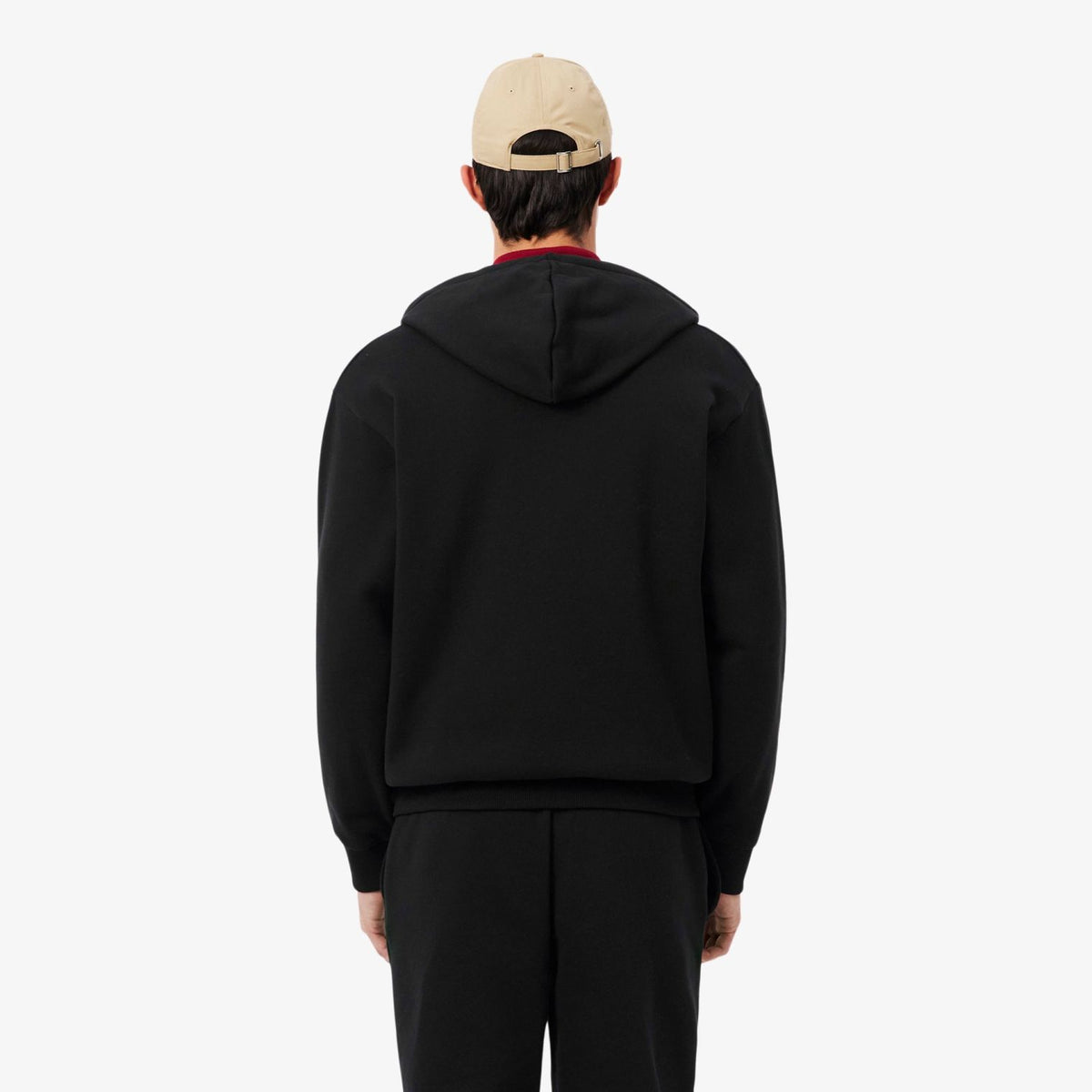 Lacoste Fleece-Weste Schwarz
