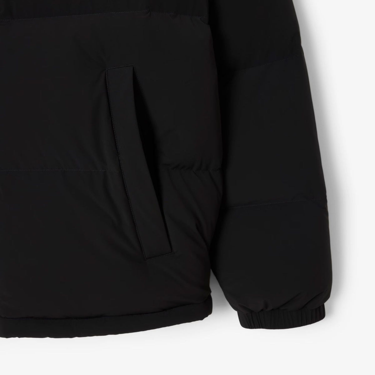 Lacoste Kapuzen-Daunenpuffer Schwarz