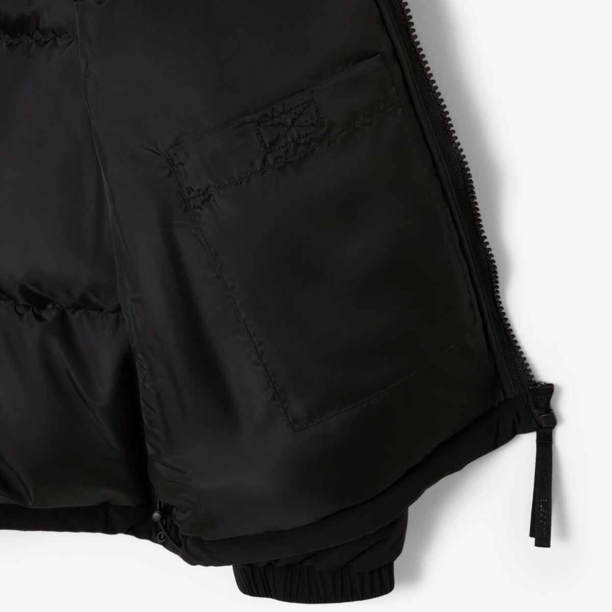 Lacoste Kapuzen-Daunenpuffer Schwarz