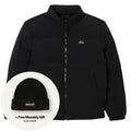 Lacoste Kapuzen-Daunenpuffer Schwarz
