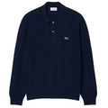 Lacoste Strick-Langarm-Poloshirt Marine