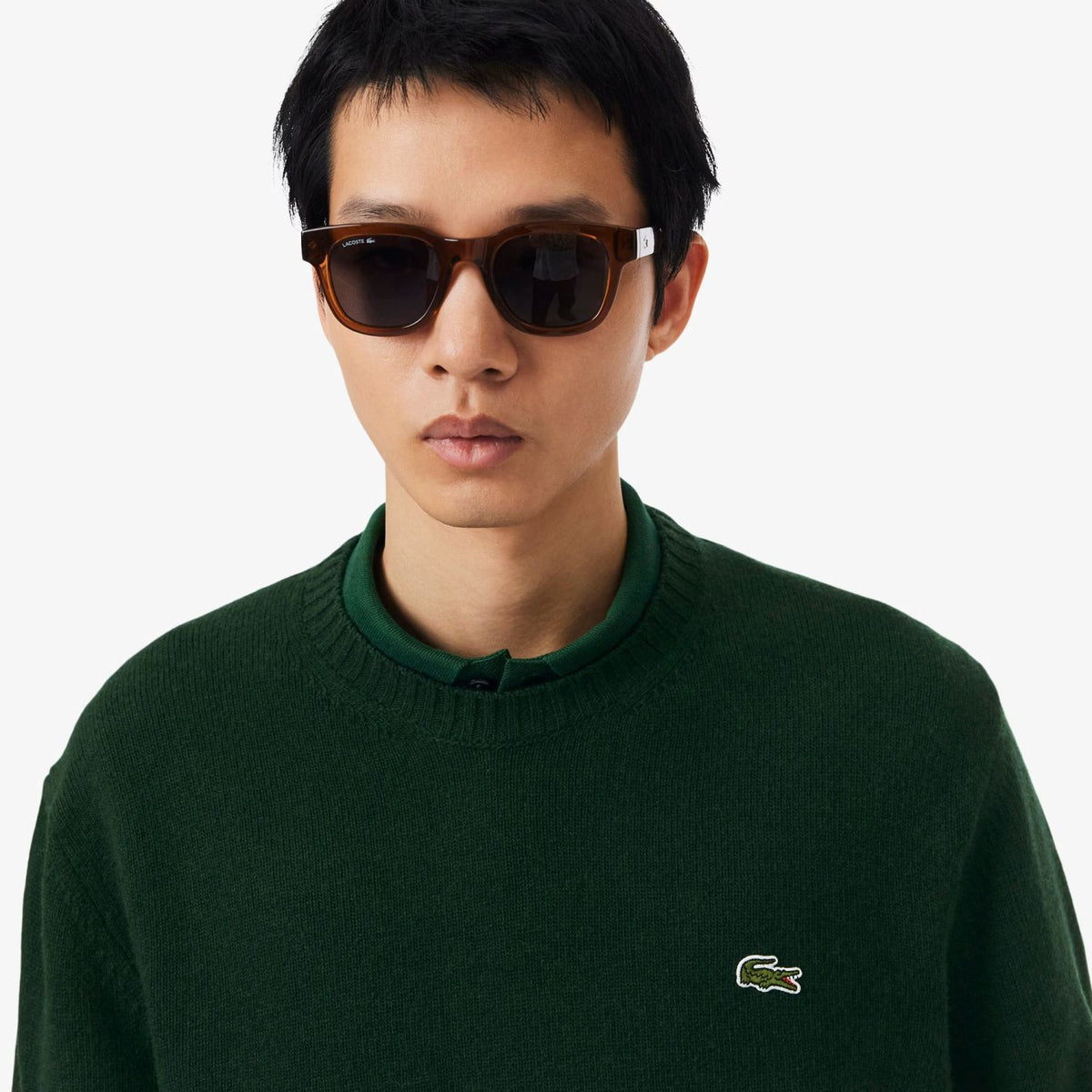 Lacoste Strickpullover Dunkelgrün