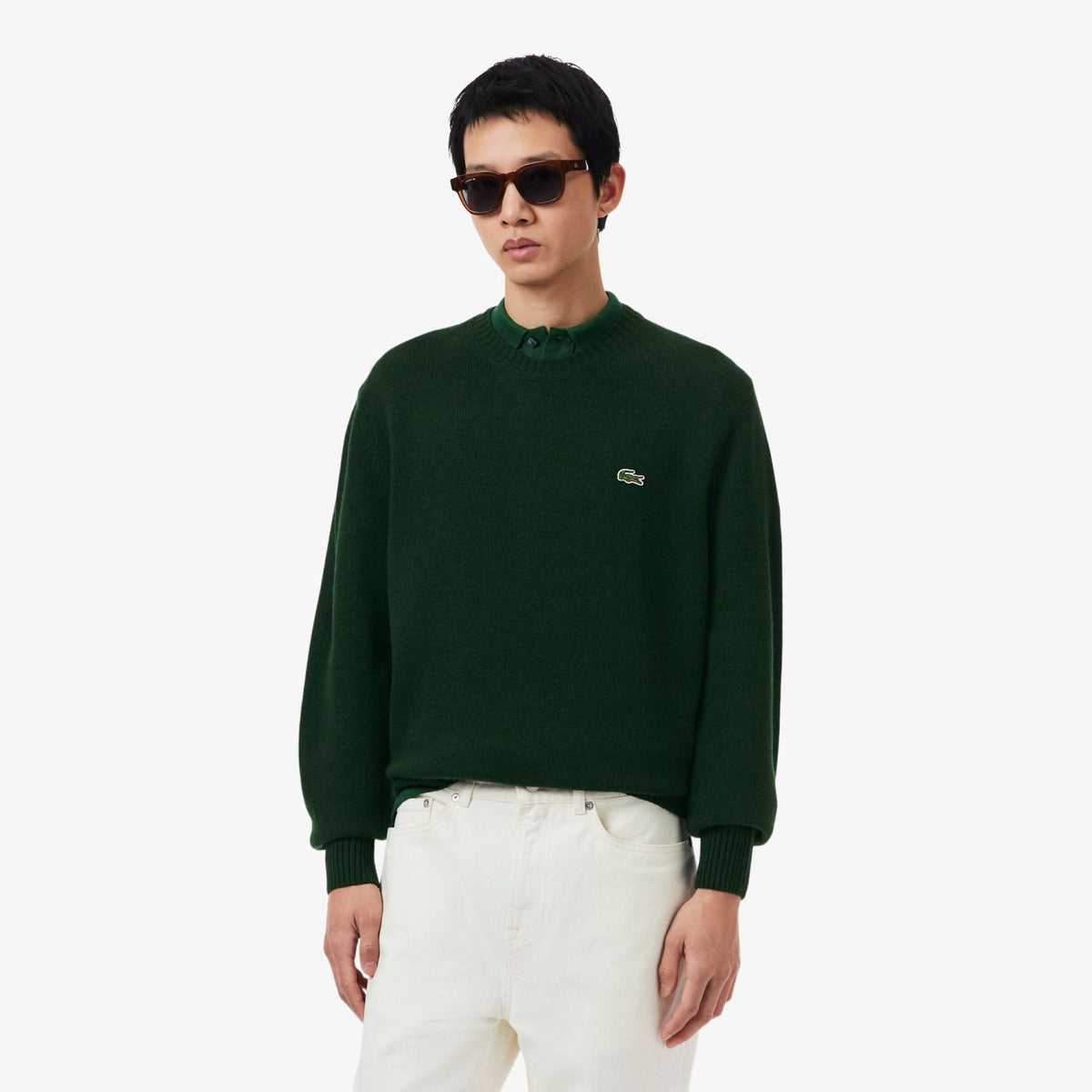 Lacoste Strickpullover Dunkelgrün