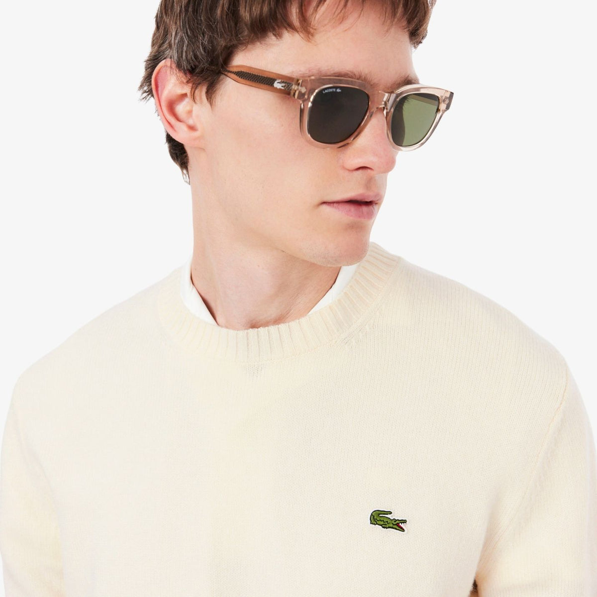 Lacoste Strickpullover Offwhite