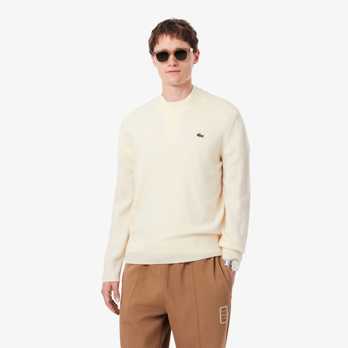 Lacoste Strickpullover Offwhite