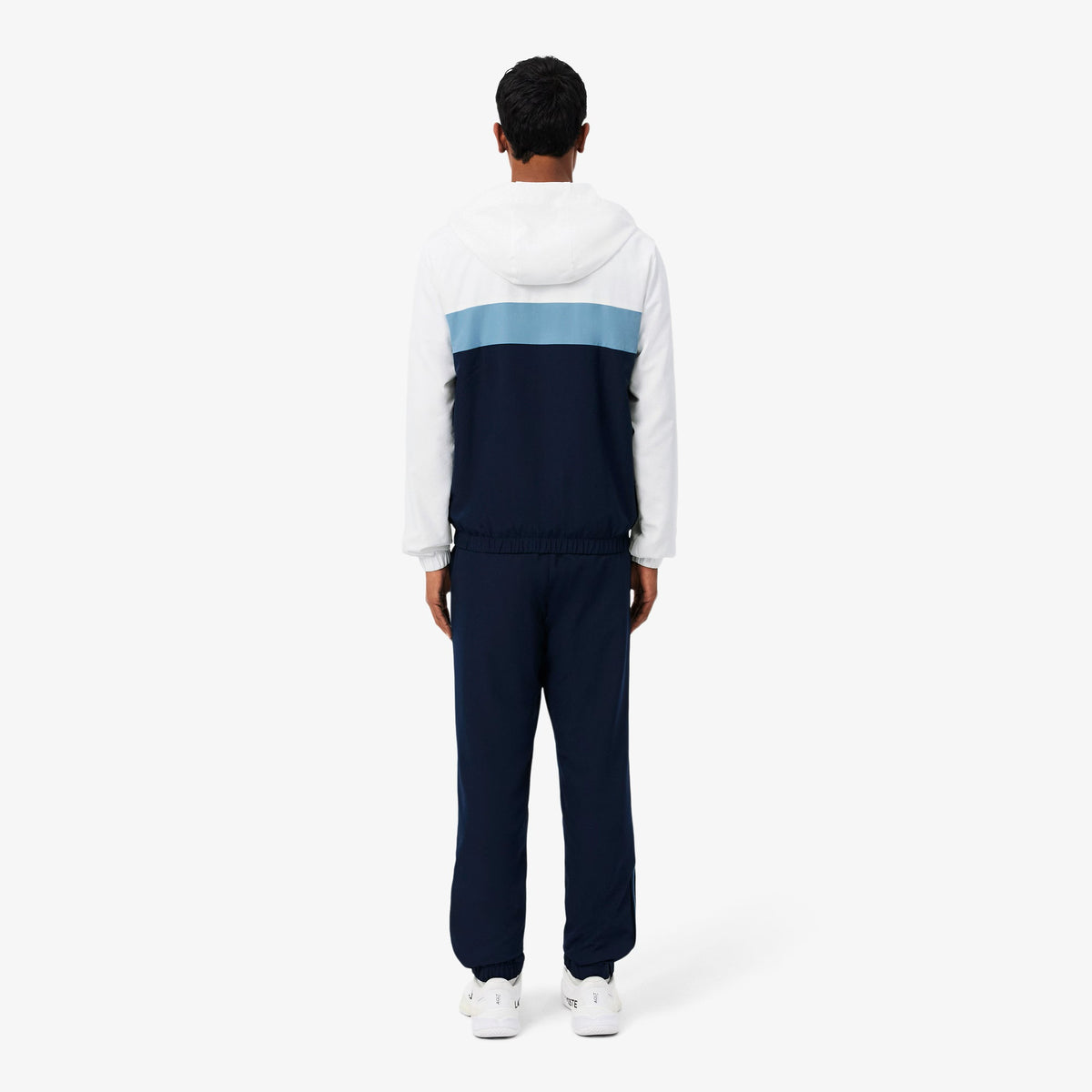 Lacoste Monogram Trainingsanzug Marine/Weiß