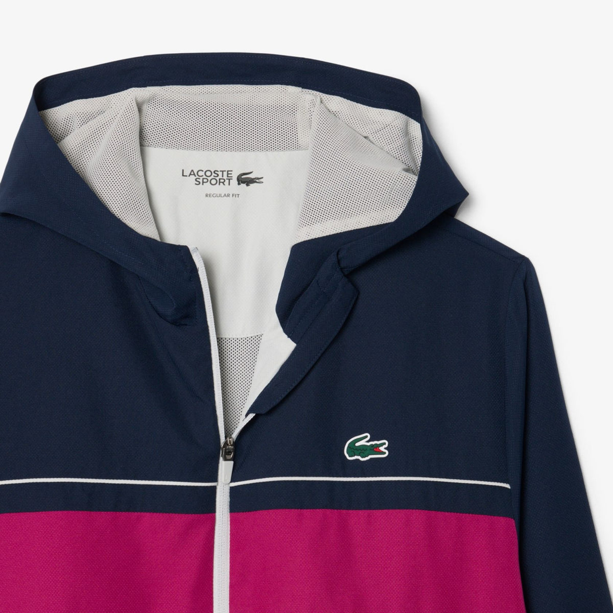 Lacoste Monogram Trainingsanzug Weiß/Marine