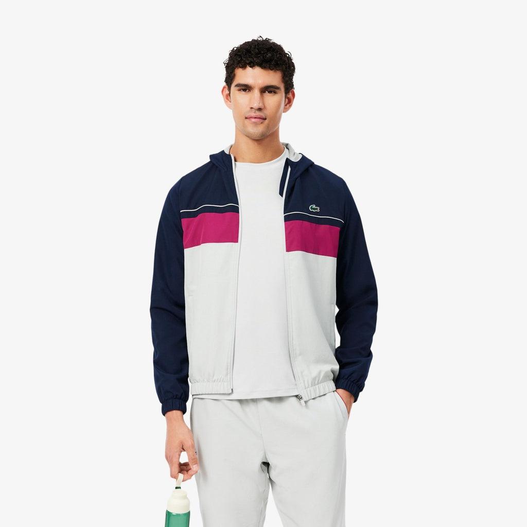 Lacoste Monogram Trainingsanzug Weiß/Marine