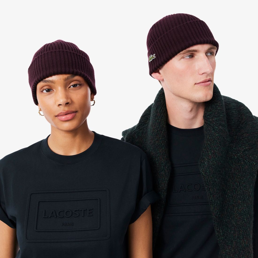 Lacoste Mütze Bordeaux