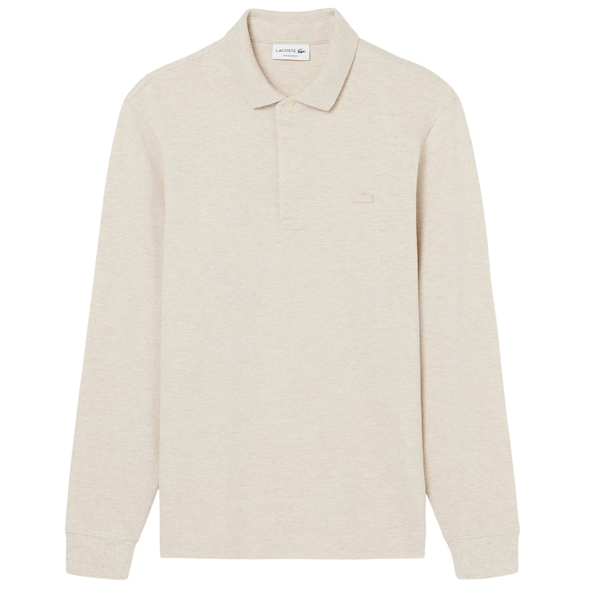 Lacoste Smart Paris Langarm-Poloshirt Beige
