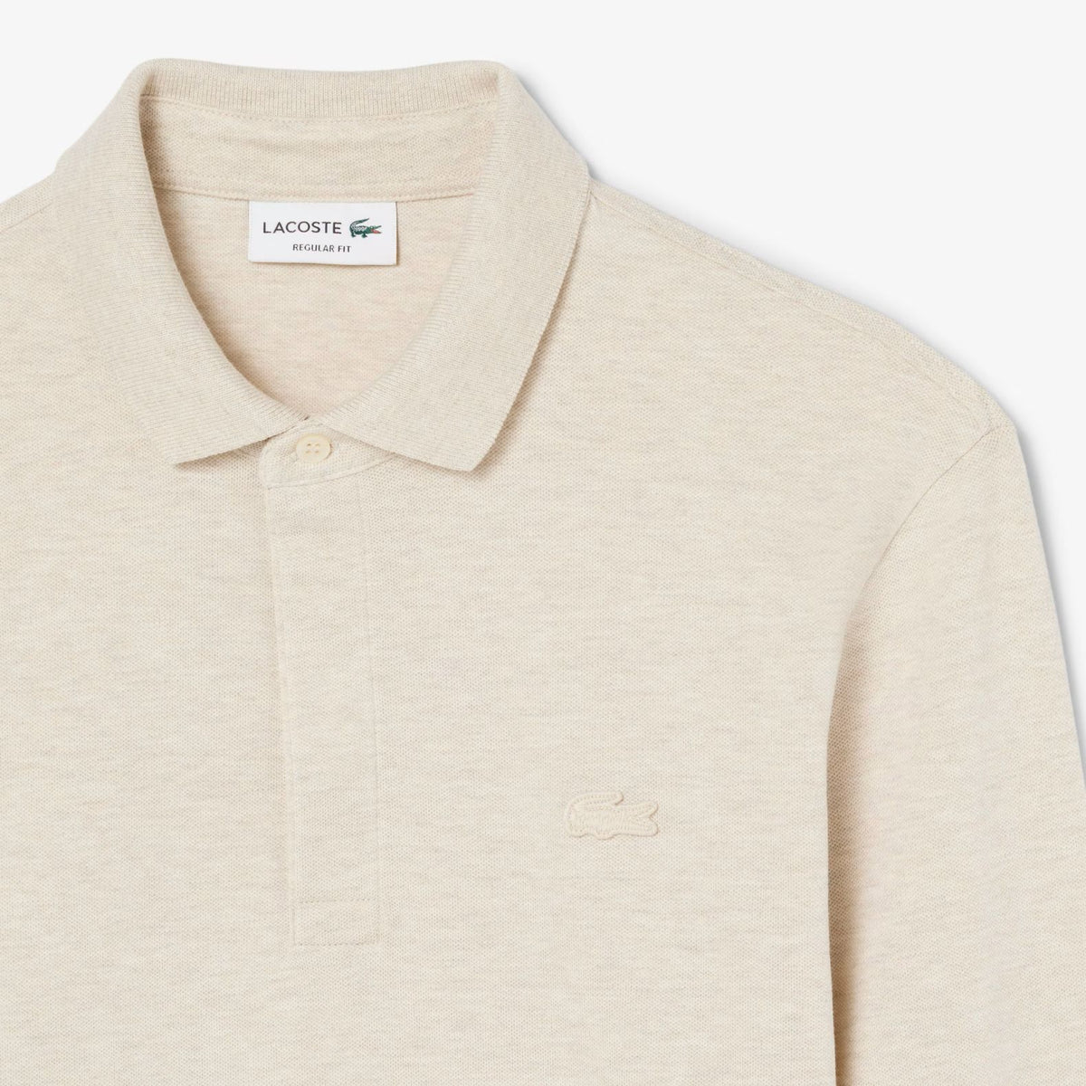 Lacoste Smart Paris Langarm-Poloshirt Beige
