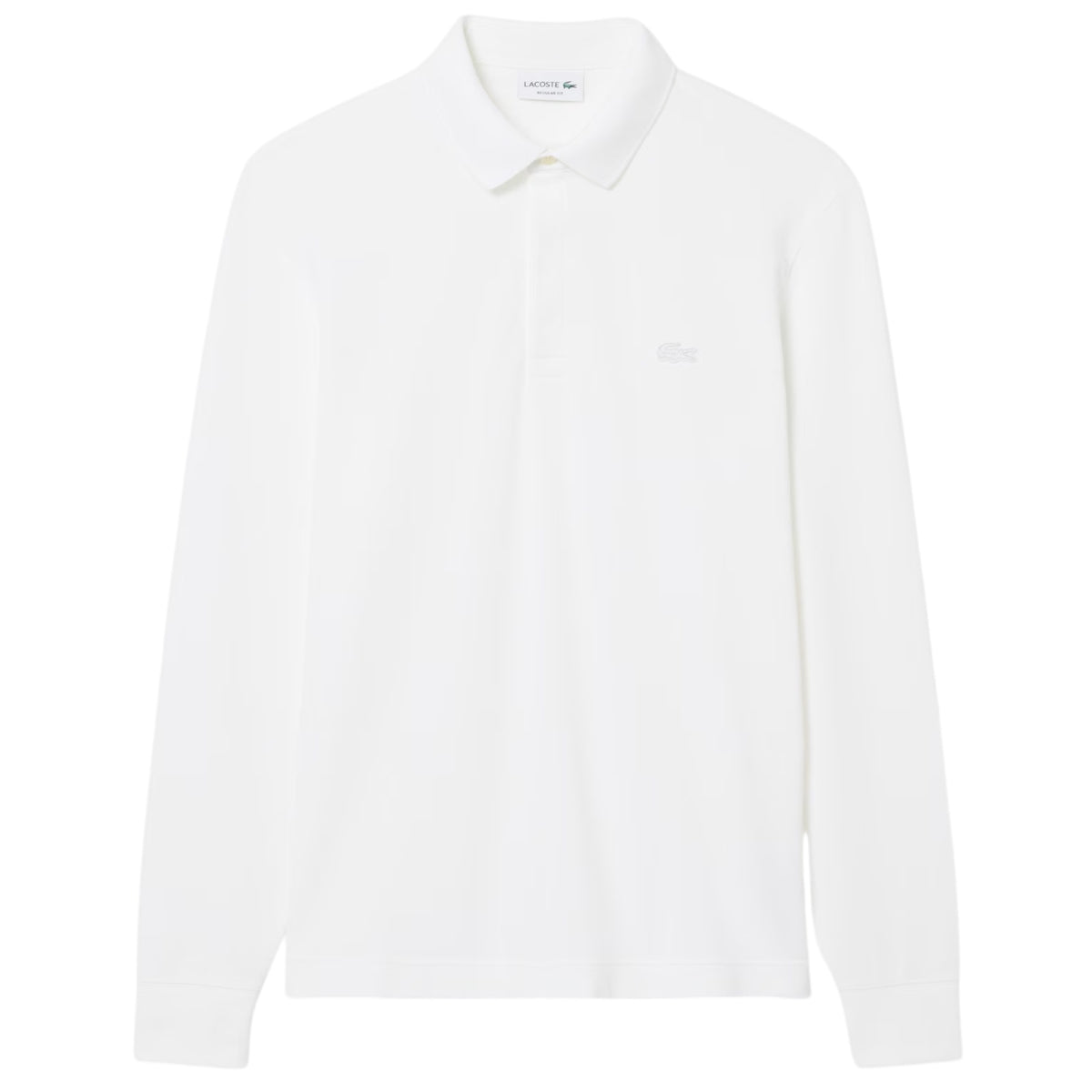 Lacoste Smart Paris Langarm-Poloshirt Weiß