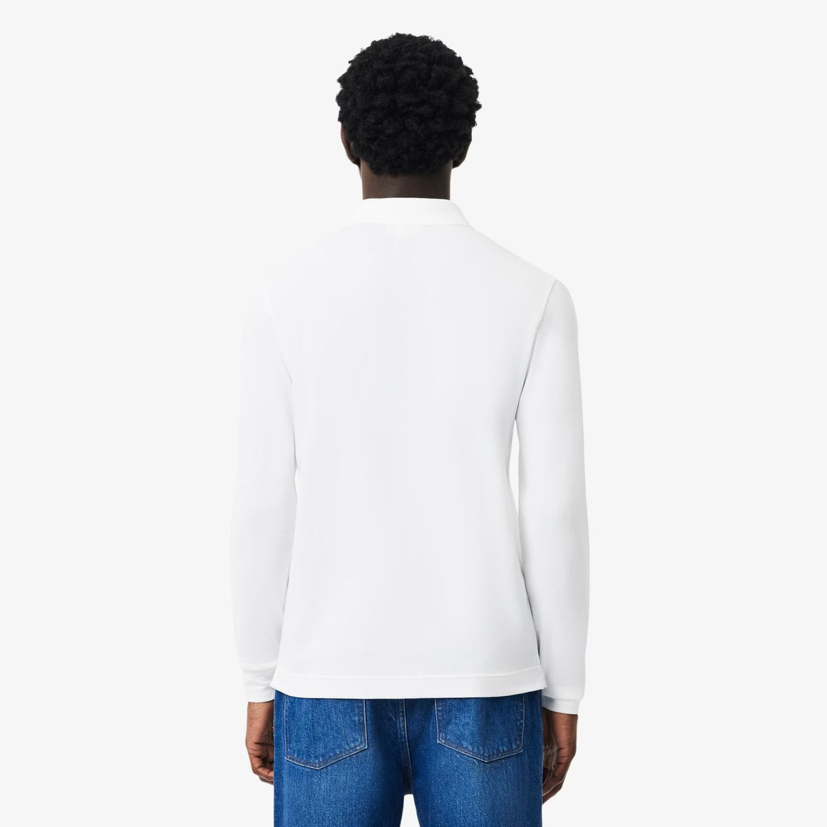 Lacoste Smart Paris Langarm-Poloshirt Weiß