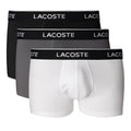 Lacoste Stretch 3er-Pack Boxer Weiß/Anthrazit/Schwarz